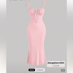 SHEIN Pink Sleeveless Dress